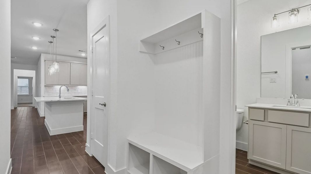 Furnished interior view inside a new home in Meridiana Townhomes, Manvel (Image 18).