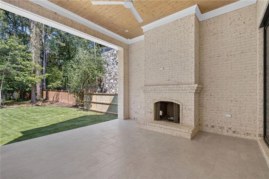 Exterior details and patio area of a home in , Atlanta (Image 3). Exterior details and patio area of a home in , Atlanta (Image 3).
