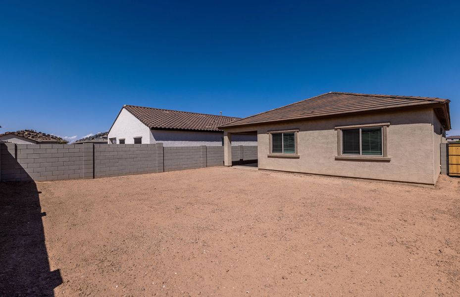 Exterior details and patio area of a home in El Rancho Santa Rosa, Maricopa (Image 22).