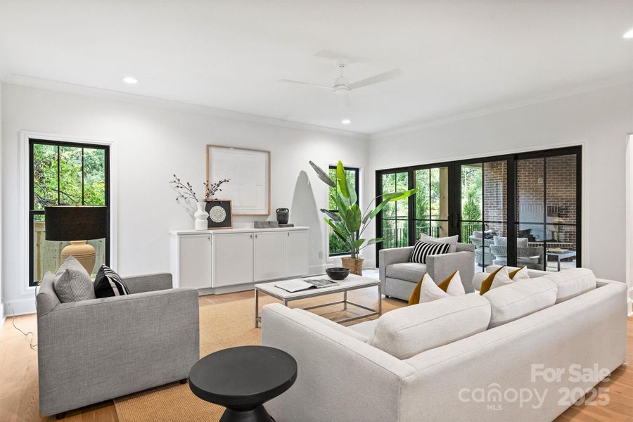 Furnished interior view inside a new home in , Charlotte (Image 40).