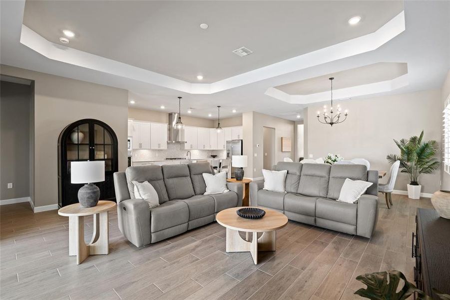 Furnished interior view inside a new home in Webbs Reserve, Punta Gorda (Image 6). Furnished interior view inside a new home in Webbs Reserve, Punta Gorda (Image 6).