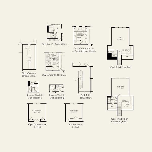 2D floor plan layout for the Barrington by John Wieland in Blume Estates, Harrisburg, NC (Image 3). 2D floor plan layout for the Barrington by John Wieland in Blume Estates, Harrisburg, NC (Image 3).