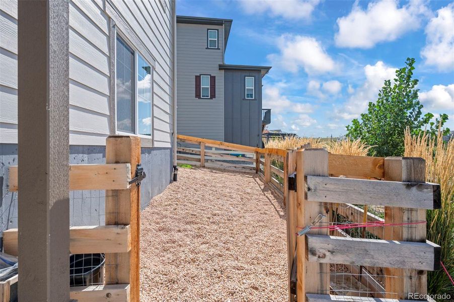 Exterior details and patio area of a home in , Aurora (Image 22).