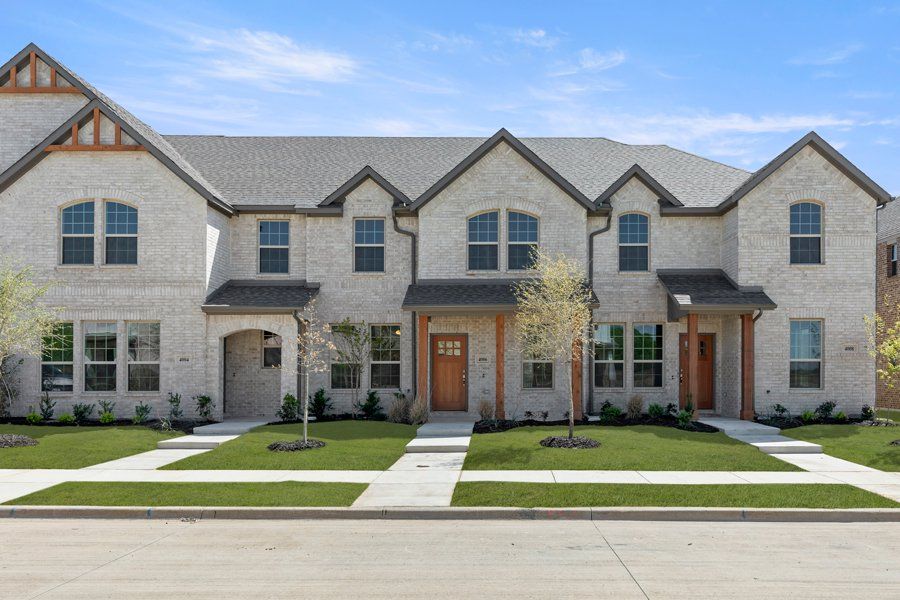 Front exterior of a new home in Sanger Circle, Sanger, TX, highlighting curb appeal (Image 1). Front exterior of a new home in Sanger Circle, Sanger, TX, highlighting curb appeal (Image 1).