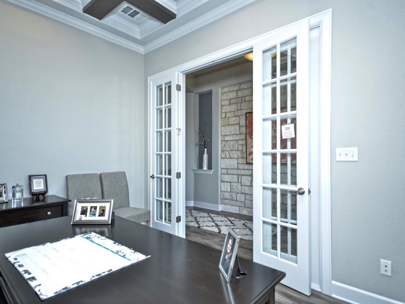 Image 519 representing the San Simeon I by Giddens Homes in Clearwater Ranch, Liberty Hill, TX.