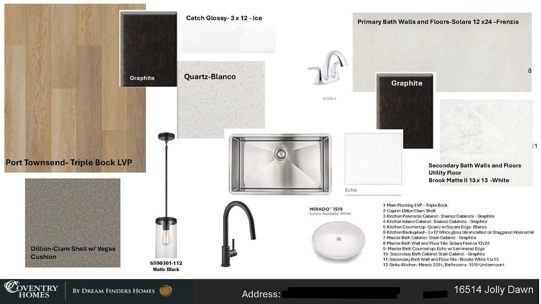 Sample of building materials used in homes in Jubilee, Hockley (Image 4).