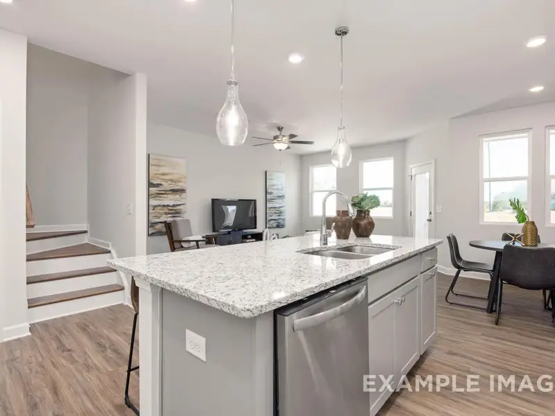 Furnished interior view inside a new home in Gregory Village Townhomes, Lillington (Image 4).