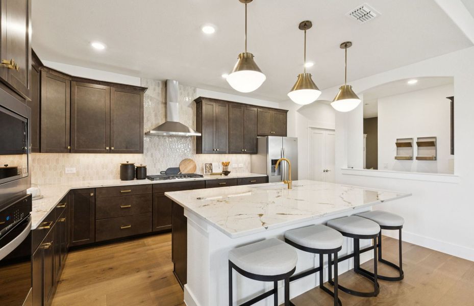 Furnished interior view inside a new home in Whitewing Trails, Princeton (Image 9).
