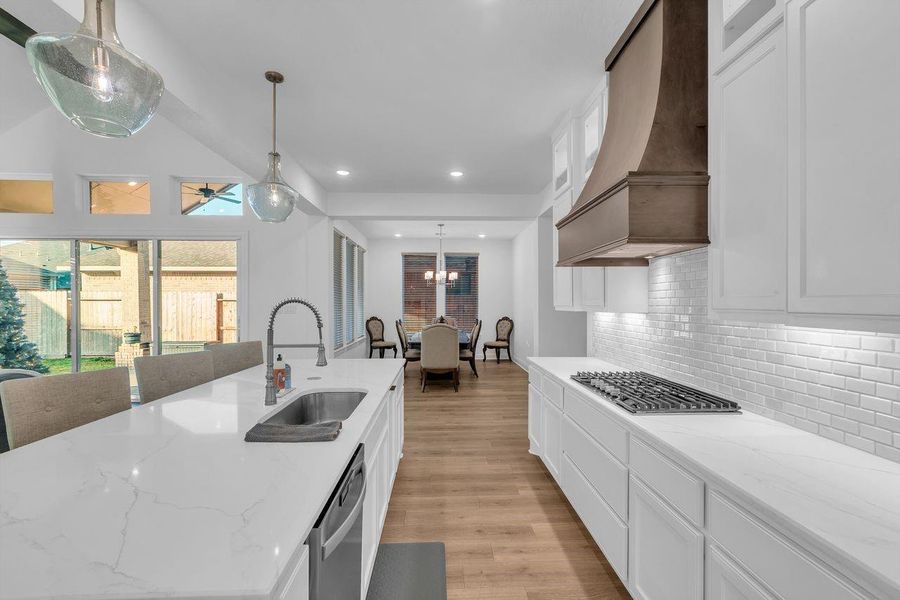 Furnished interior view inside a new home in The Highlands - 65', Porter (Image 33). Furnished interior view inside a new home in The Highlands - 65', Porter (Image 33).