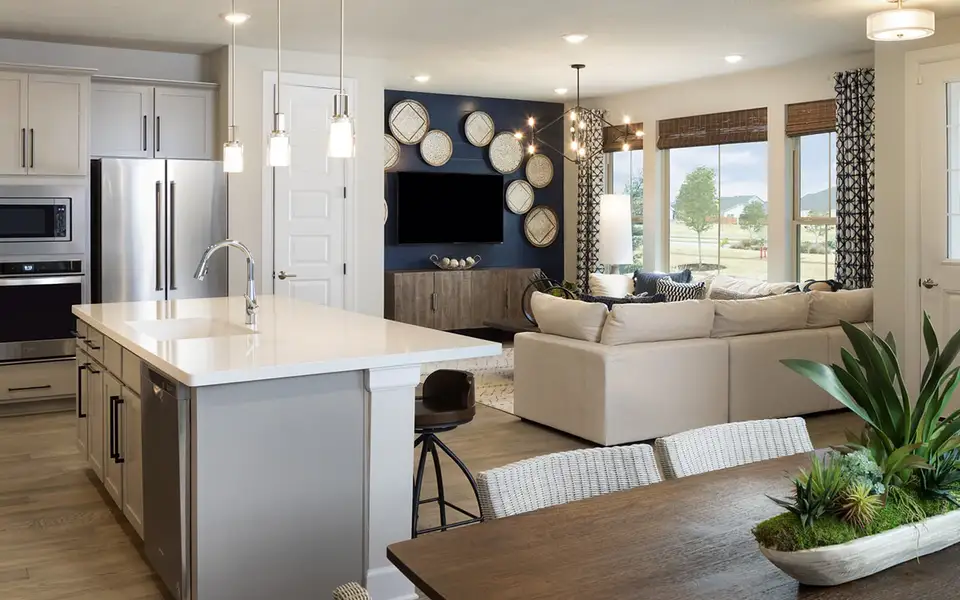 Furnished interior view inside a new home in Easton Park, Austin (Image 4).