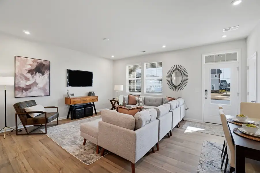 Furnished interior view inside a new home in The Townes at Cheyney, Charlotte (Image 7).