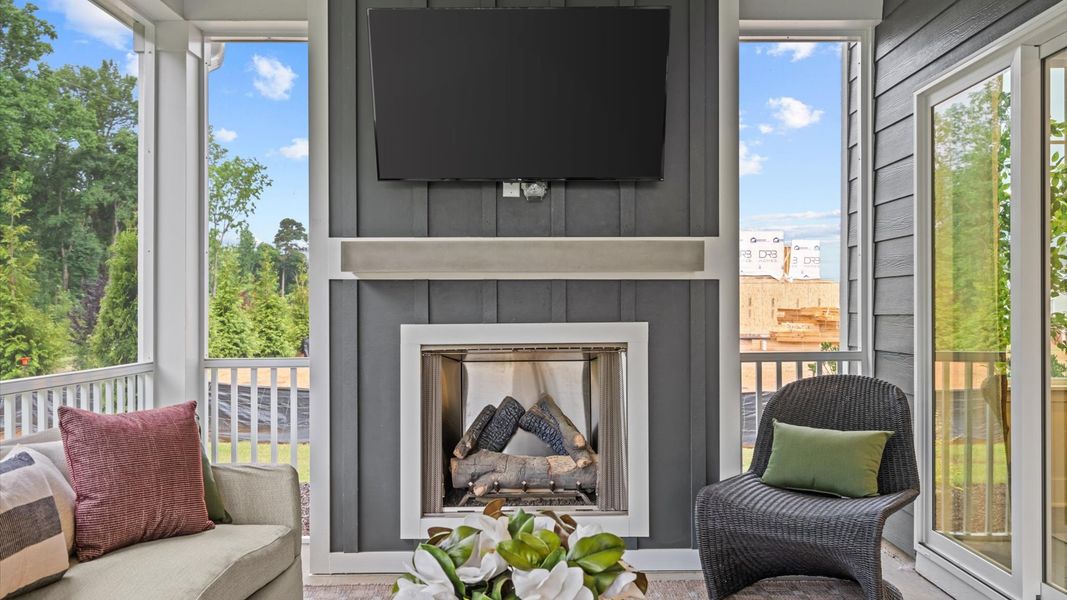 Representative furnished interior of a home built from the Pelham by DRB Homes in Station Pointe, Angier (Image 17).