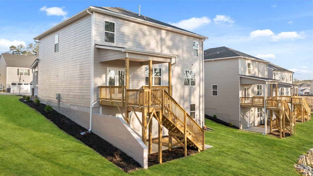 Exterior details and patio area of a home in Southwind Village, Evans (Image 28).