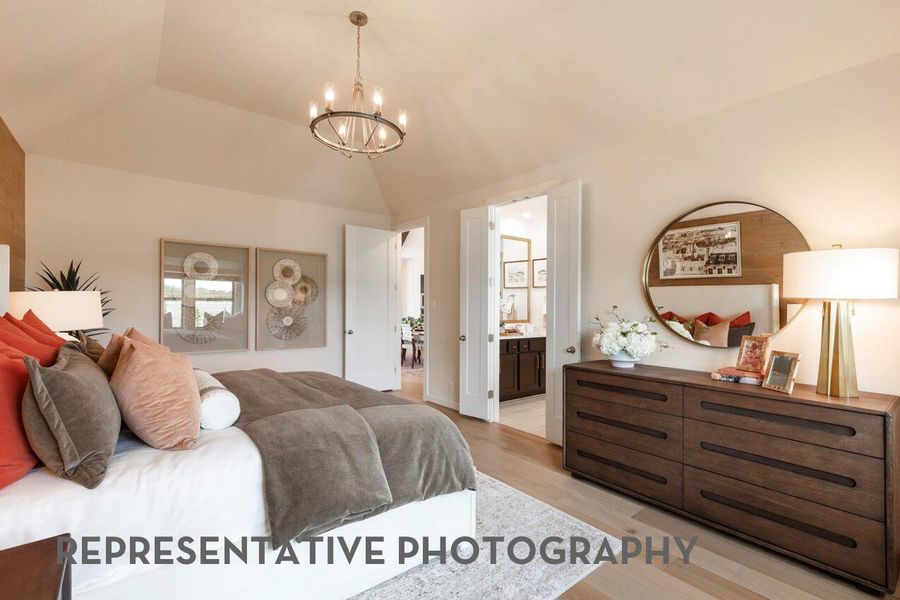 Furnished interior view inside a new home in Lariat, Liberty Hill (Image 14).