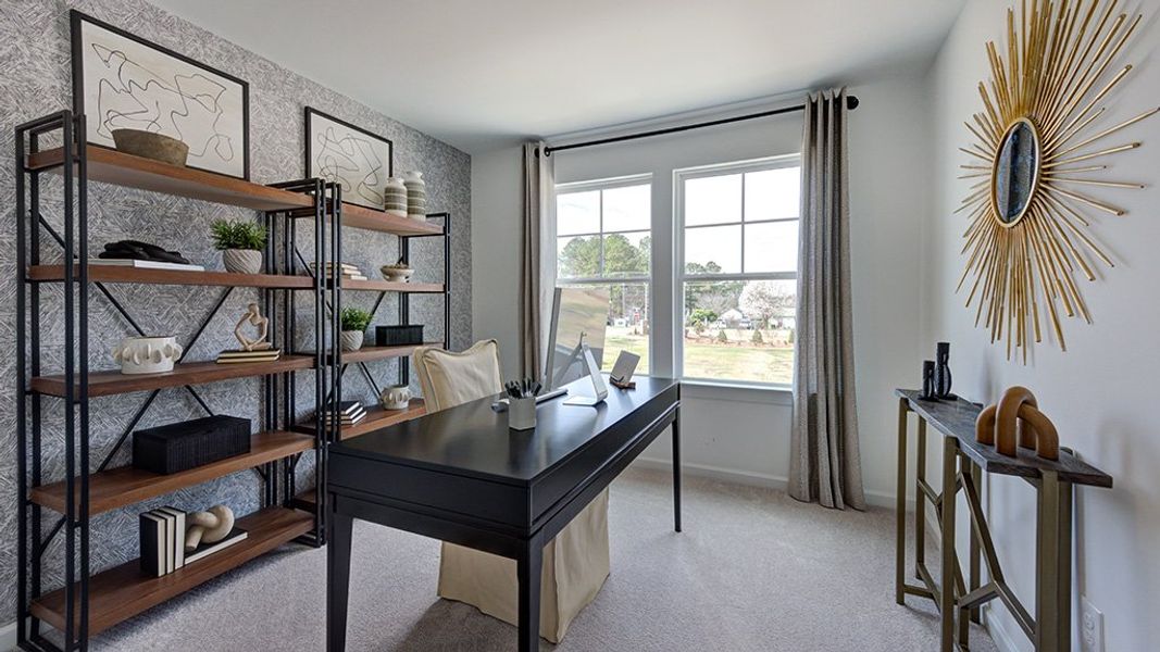 Furnished interior view inside a new home in Magnolia Townes, Wendell (Image 16).