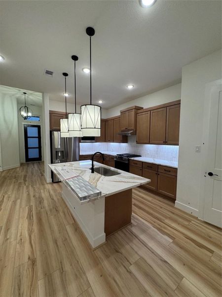 Furnished interior view inside a new home in Sienna, Missouri City (Image 6). Furnished interior view inside a new home in Sienna, Missouri City (Image 6).