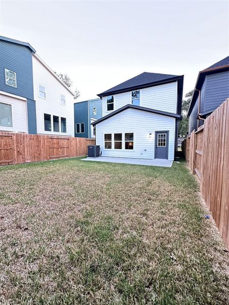 Exterior details and patio area of a home in , Houston (Image 2). Exterior details and patio area of a home in , Houston (Image 2).