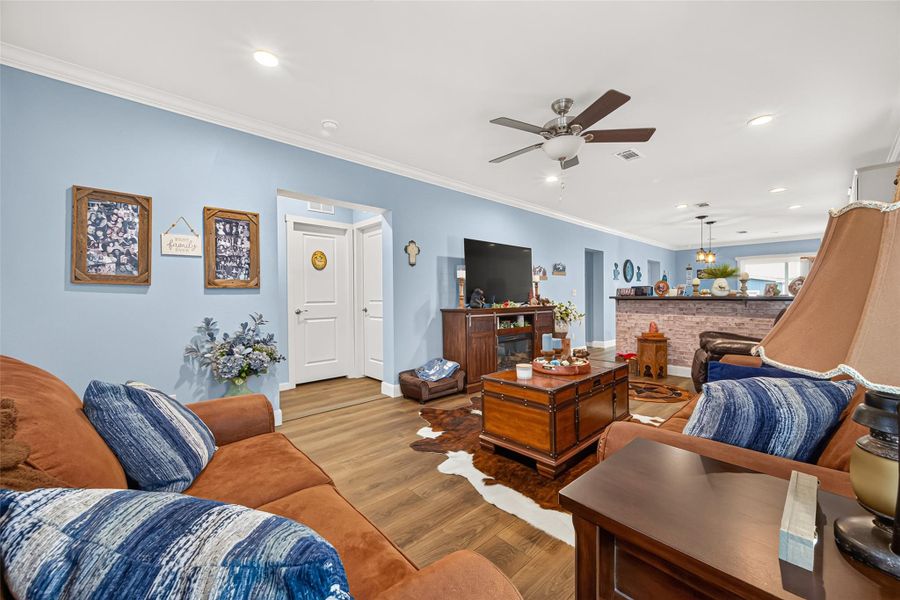 Furnished interior view inside a new home in , Willis (Image 39).