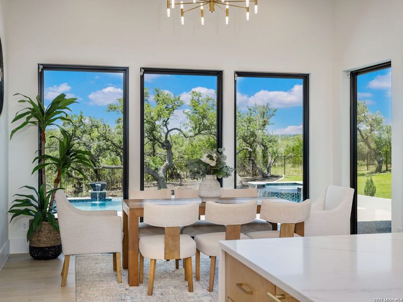 Furnished interior view inside a new home in , Boerne (Image 54).
