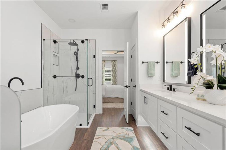 Furnished interior view inside a new home in , Stockbridge (Image 43).