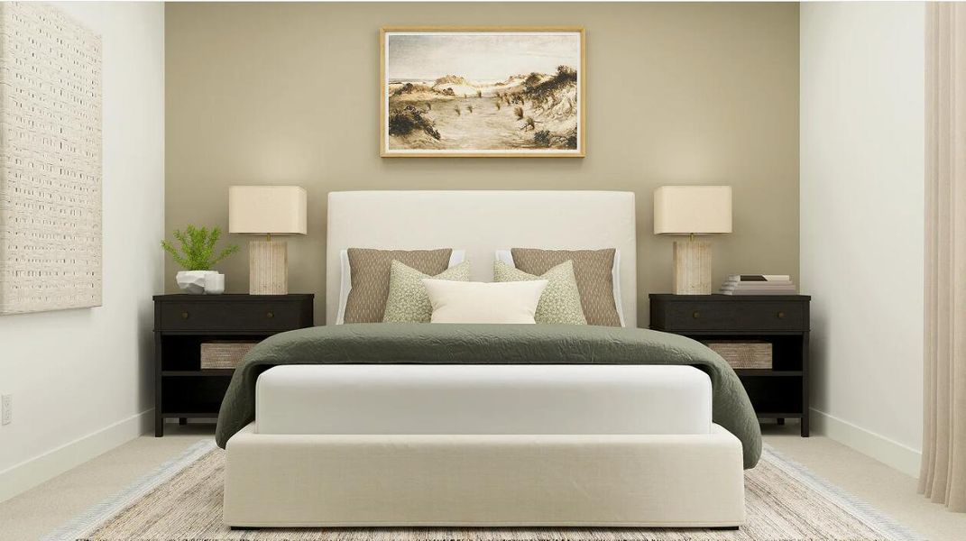 Furnished interior view inside a new home in Lindera Preserve at Cane Bay Plantation: Sabal Collection, Summerville (Image 3).