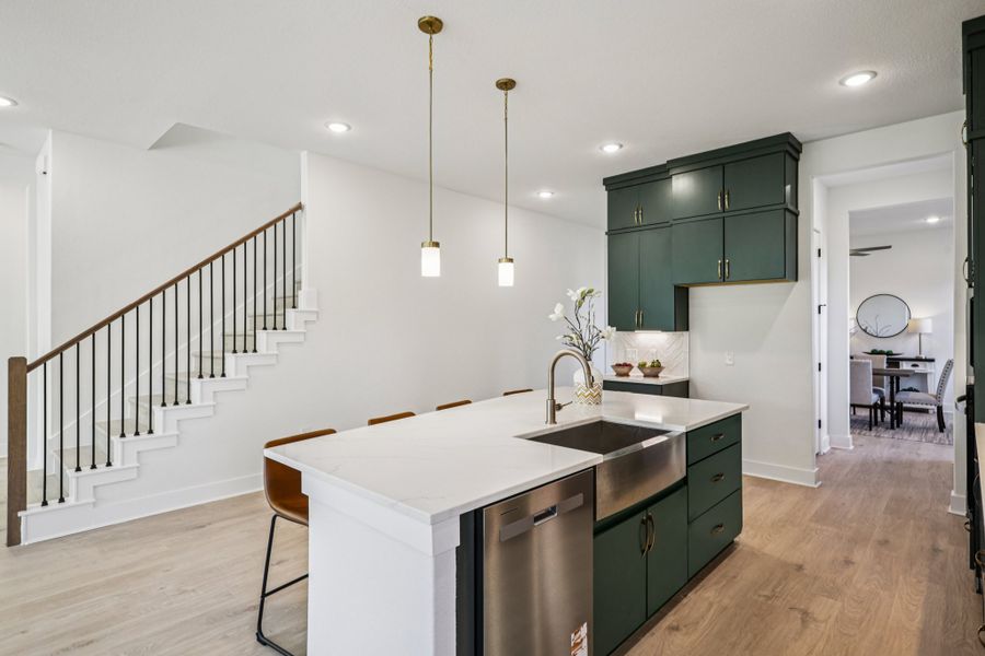 Furnished interior view inside a new home in Sauls Ranch, Round Rock (Image 12).
