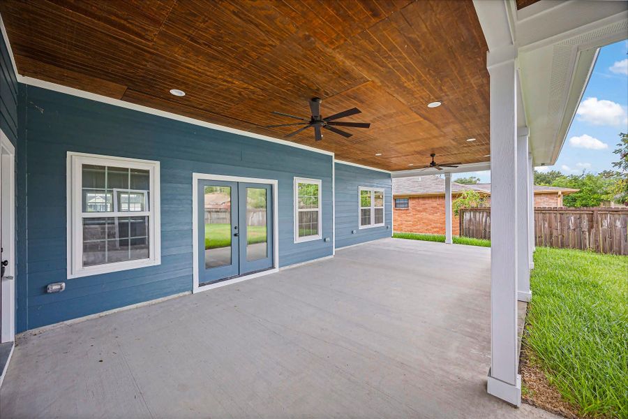 Oversized Back Patio