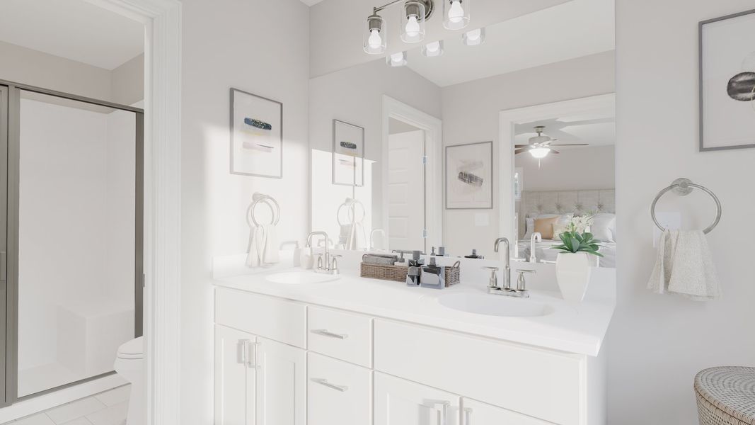 Representative furnished interior of a home built from the Grayson by Parkside Builders in Anderson Park, Hendersonville (Image 16).