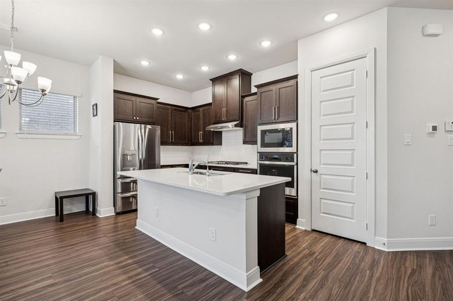 Furnished interior view inside a new home in , Euless (Image 6).
