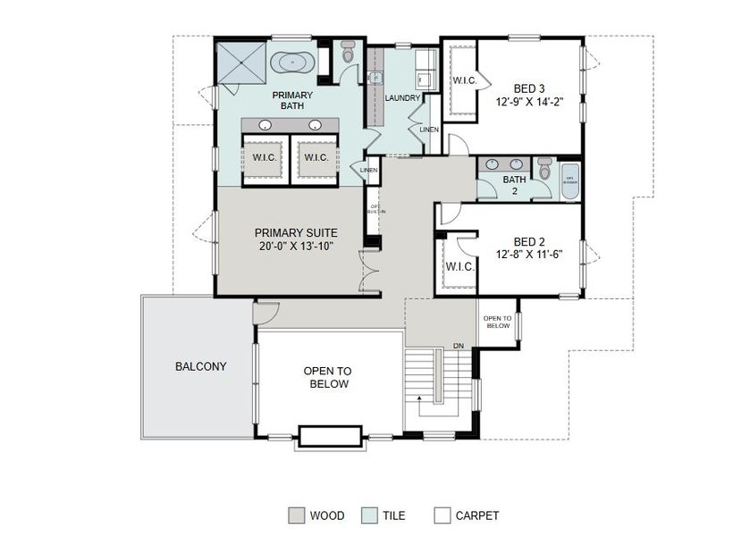 2D floor plan layout for the Willow by Work Shop Colorado in Signature at Crystal Valley, Castle Rock, CO (Image 5). 2D floor plan layout for the Willow by Work Shop Colorado in Signature at Crystal Valley, Castle Rock, CO (Image 5).