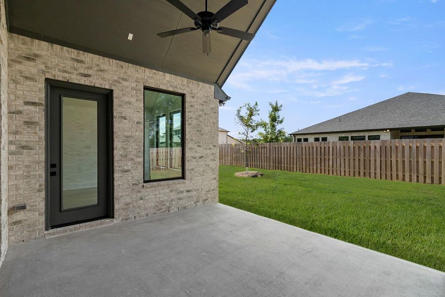 Exterior details and patio area of a home in COLTON, Todd Mission (Image 4).