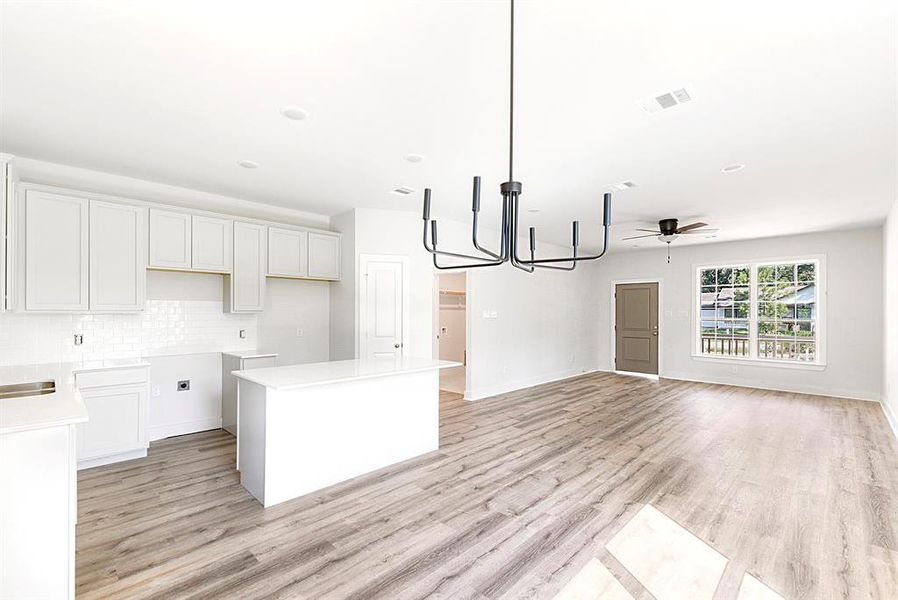 Breakfast/dining room off kitchen.  Some electrical still needed to be put in place.