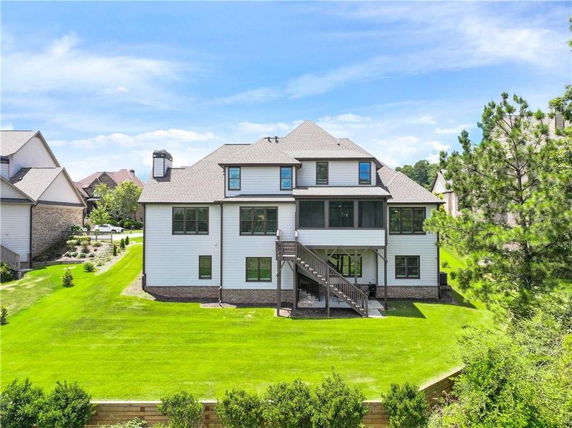 Front exterior of a new home in , Auburn, GA, highlighting curb appeal (Image 25).