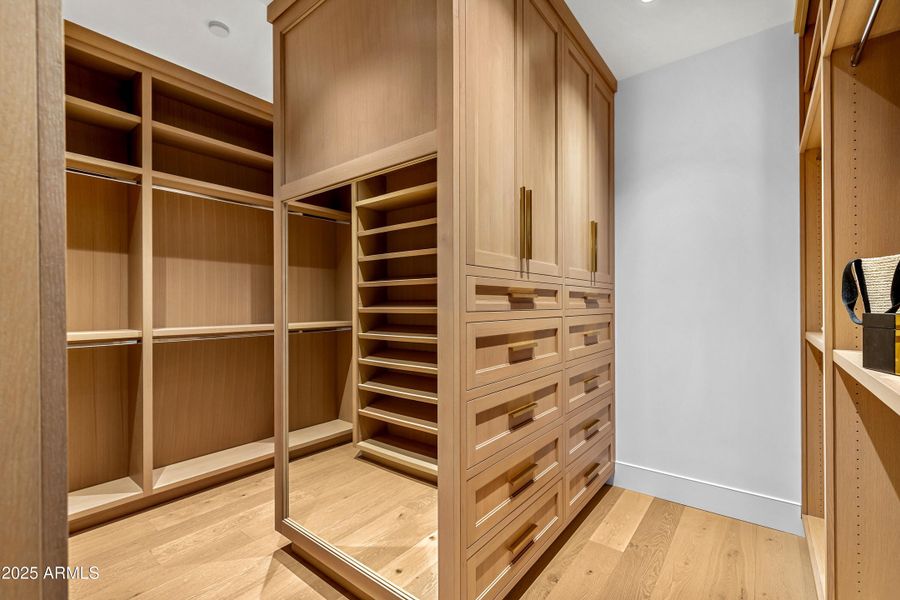 Primary closet Primary closet