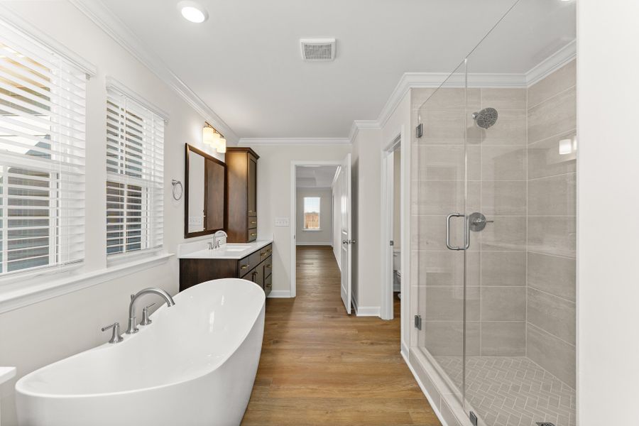Furnished interior view inside a new home in Cottages at Lake Emory, Inman (Image 13).