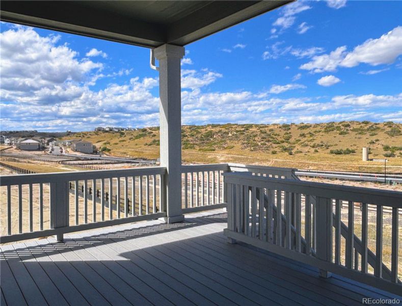Exterior details and patio area of a home in Macanta: The Legends Collection, Castle Rock (Image 3).