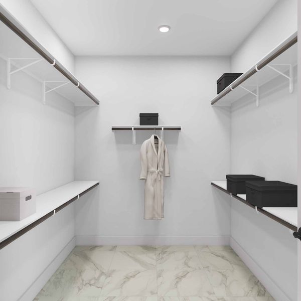 Furnished interior view inside a new home in Sienna 80′, Missouri City (Image 18).