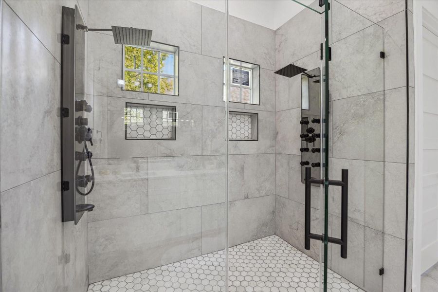12 Ft. Ceilings and 10 Ft. Seamless Shower