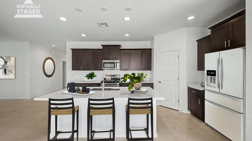 Furnished interior view inside a new home in The Lakes at Rancho El Dorado, Maricopa (Image 13).