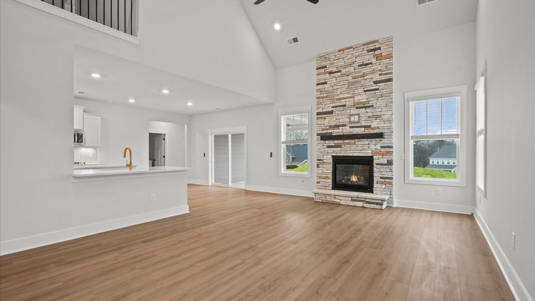 Highly skilled craftsmanship and modern elegance meet in this family room with soaring ceilings Highly skilled craftsmanship and modern elegance meet in this family room with soaring ceilings