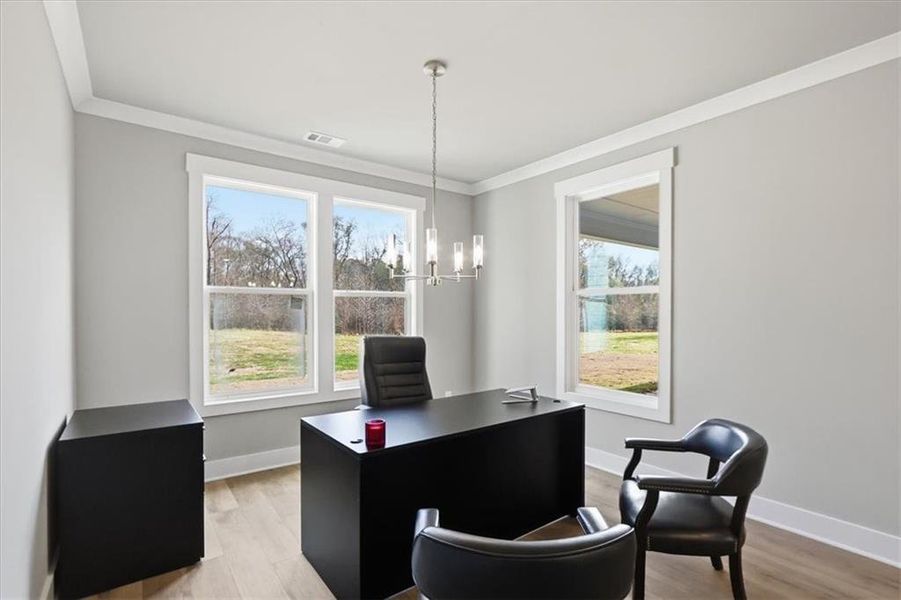 Furnished interior view inside a new home in , Statham (Image 14).
