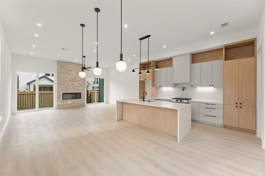 Furnished interior view inside a new home in , Houston (Image 9).