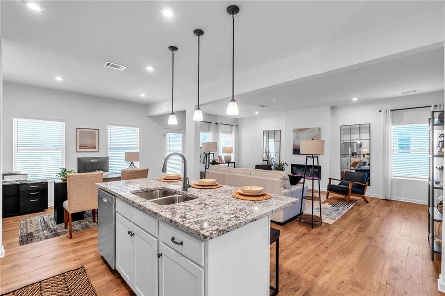 Furnished interior view inside a new home in The View at Groover’s Lake, Lithia Springs (Image 5).