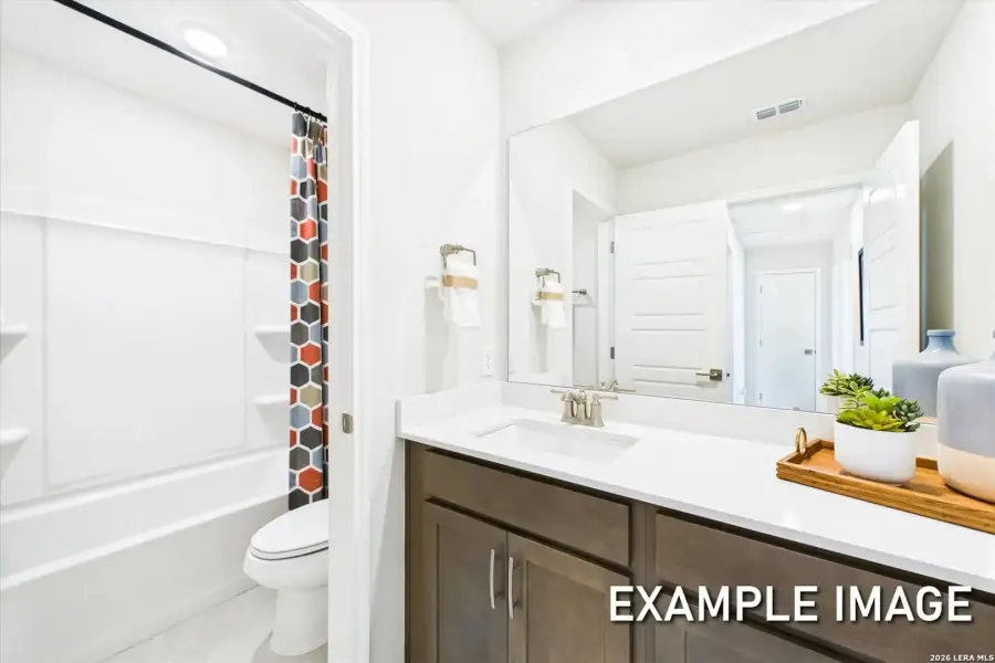 Furnished interior view inside a new home in Mesa Vista, San Antonio (Image 18).