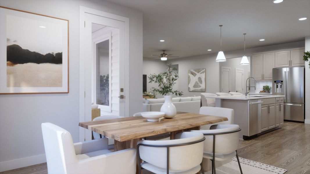 Representative furnished interior of a home built from the 4015 by Risewell Homes in Parkton Square, Kyle (Image 7).