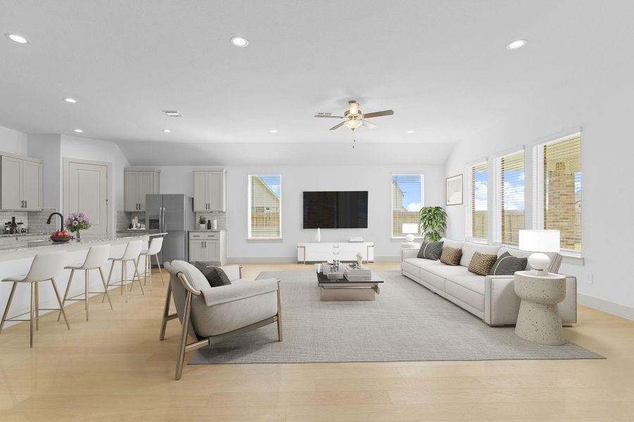 Furnished interior view inside a new home in Alexander, Pearland (Image 8). Furnished interior view inside a new home in Alexander, Pearland (Image 8).