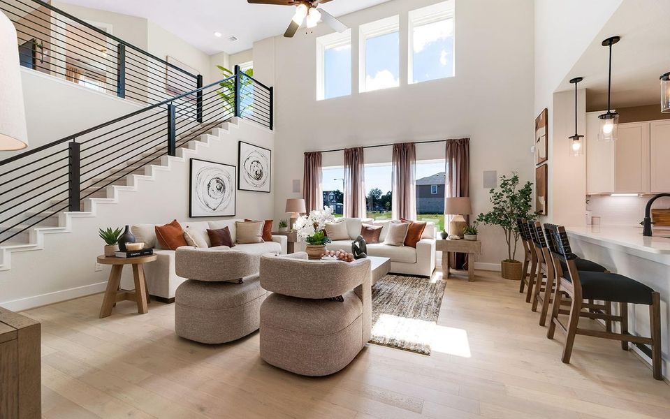 Furnished interior view inside a new home in Steed Landing, Texas City (Image 18).