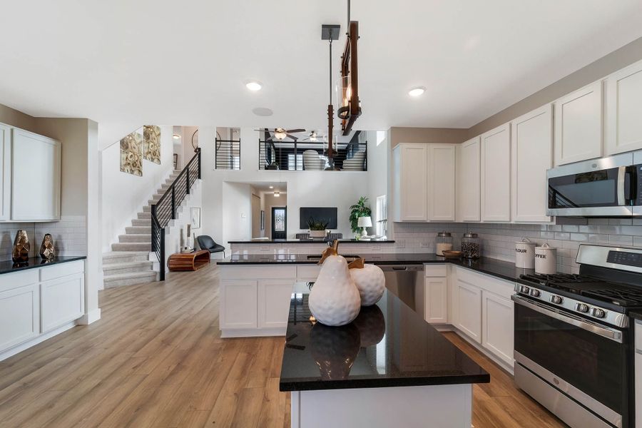 Representative furnished interior of a home built from the Rio Grande by CastleRock Communities in Lone Oak, San Antonio (Image 16).