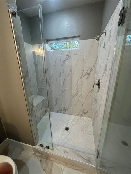 Stunning shower with modern finishes throughout