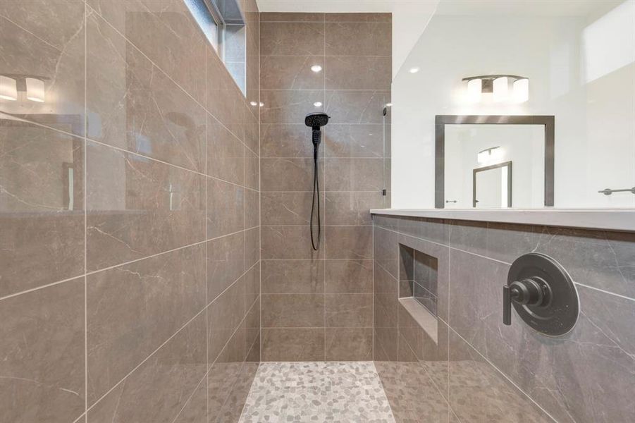 Full bath with a walk in shower Full bath with a walk in shower